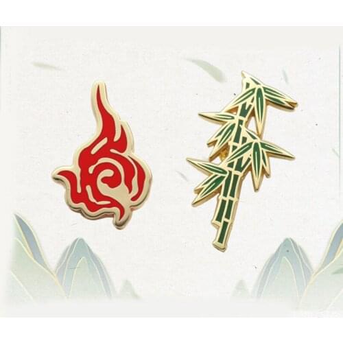 The Scum Villain’s Self-Saving System Printed Brooch Metal Badge Pins for Backpack Decor Cosplay Prop Boy Girl Gift 1pcs