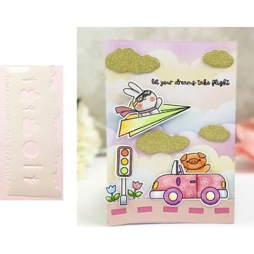 Tree House Car 2021 Arrival New Metal Cutting Stencil Diary Scrapbooking Craft Engraving DIY Greeting Card Handmade