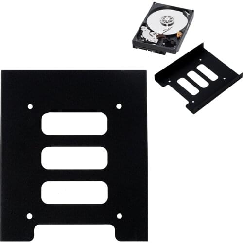Wholesale 2.5 inch SSD HDD to 3.5 inch Metal Mounting Adapter Bracket Dock Hard Drive Holder For PC Hard Drive Enclosure