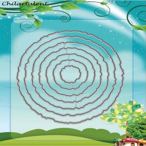 Dies Scrapbooking circle frame Hollow Metal Cutting Dies New 2018 Craft Stamps Embossing Card Making Stencil nouveau arrivage