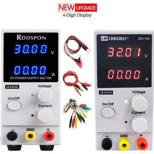 New3010 LED 4-Digit Display DC Power Supply 30V 10A Adjustable High Precision Switching Regulator Laboratory Power Supply Repair