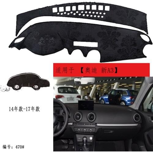 TOMMIA For Audi A3 14-17 Dashboard Pad Cover Dash Mat Anti-Sun Velvet Instrument