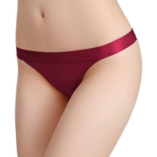 Women Seamless Low Waist Panties Sexy Thongs Lingerie Comfortable Solid Color Underwear Female G String Panties Intimates