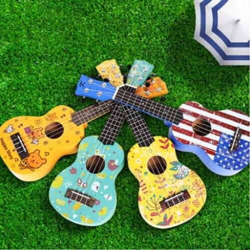 Ukulele 23 Inch Cartoon Color Spruce Backboard Mahogany Body Beginner Unisex