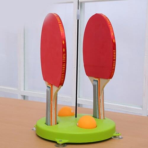Indoor Table Tennis Training Device Suction Cup Type Self-Training Elastic Flexible Shaft Parent-Child Training Device