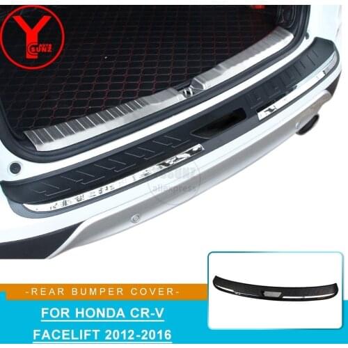 Car Rear Bumper Protector Stainless steel Back Step Cover Part Accessories Exterior Molding For Honda CRV 2015 2016 YCSUNZ