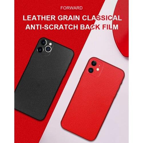 FORWARD High Quality Leather Grain Decal Skin Matte Full Coverage Protector Film Sticker For Samsung Galaxy S21 Ultra iPhone 12
