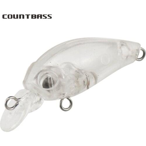 10pcs Countbass Blank Hard Lure 35mm, Crankbait, Unpainted Fishing Bait, Wobblers, Free shipping