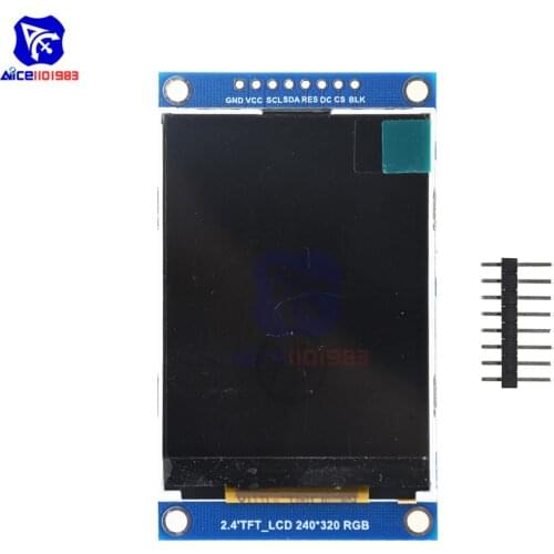 Diymore 2.4inch TFT LCD Display Screen Module SPI Serial Interface ILI9341 Driver 240x320 LCD Board for Arduino 3.3V