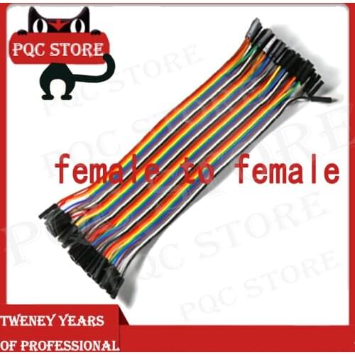 40pcs/lot female to female dupont line 40pcs dupont cable jumper wire dupont line 2.54MM 20cm