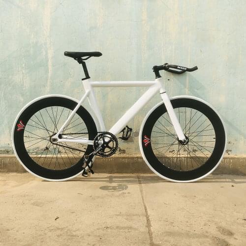 700C frame Muscular Aluminum alloy Bike 52cm Fixed Gear Bike Track Bike Bicycle with 70mm wheel rim with V Brake