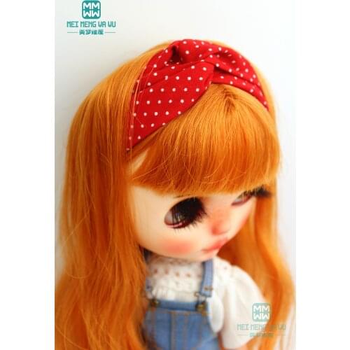 Blyth doll acessories Polka dot headdress, hair band for Blyth Azone 1/6 doll accessories