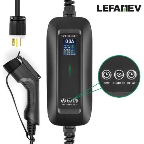 Electric Vehicle Car Charger Evse Type 1 Sae J1772 Level 2 Portable Car Charging Station Nema 6-20 10/16A 3.8KW for nissan leaf