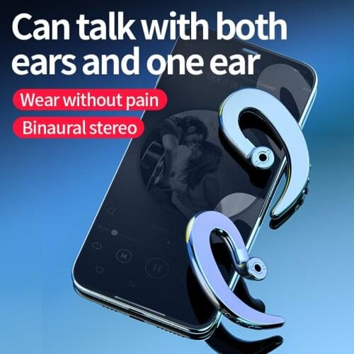 B18 TWS Bluetooth 5.0 Headset Ear Hook Stereo Sports Noise Reduction Headphones