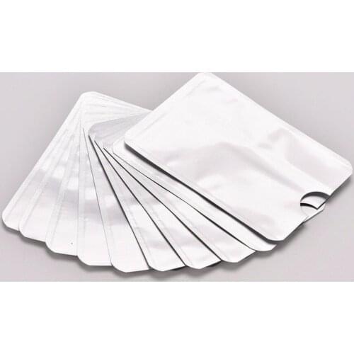 10pcs Aluminum Foil Anti-theft Credit Card Holder ID Bank Card Case Anti Rfid Blocking Reader Lock Card Holder