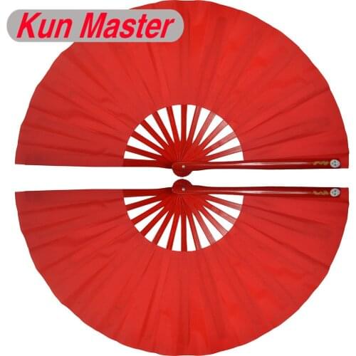 Tai Chi Double Fan Left And Right Fan High Quality 34cm Kun Master Tai Chi Kung Fu Fan Multiple Colour Free Shipping