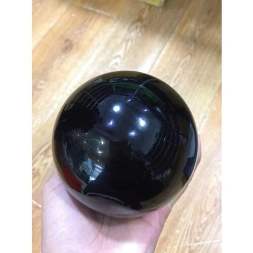 10cm energy stone 100% Natural black obsidian crystal reiki healing gemstone crystal sphere for decoration