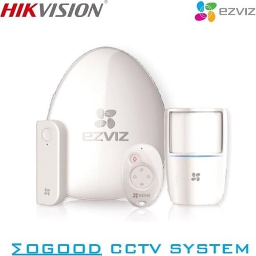 EZVIZ Alarm Starter Kit Internet Alarm Hub A1+ Wireless PIR Detector T1+Remote Control K2+Wireless Open-Close Detector T6