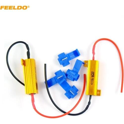 FEELDO 2Pcs 50W 6OHM SMD LED LOAD RESISTORS For TURN SIGNAL LIGHT FIX BULB OUT/ERROR/BLINK #FD-3430