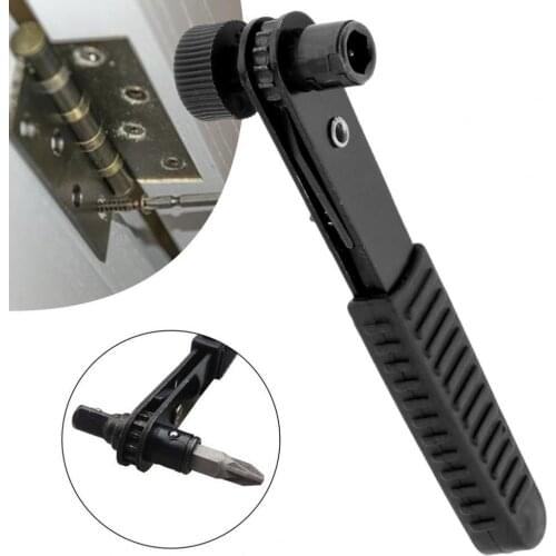 Fast Ratchet Wrench 1/4 Wind Bit Screwdriver Adjustable Labor-saving Steel Simple Socket Wrench For Daily Use Hand Tools Set Rod