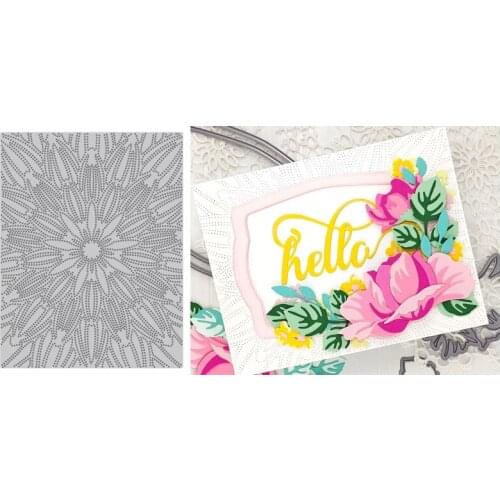 Hot Dotted Starburst Debossing CoverMetal Cutting Dies For New DIY Scrapbooking Album New Craft Embossing Cards 2020