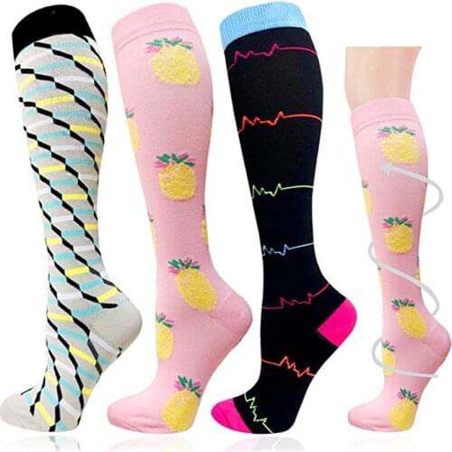 Compression Socks Anti Fatigue Breathable Travel Activities Fit For Nurses Shin Splints Flight Professional For Travel Men Socks