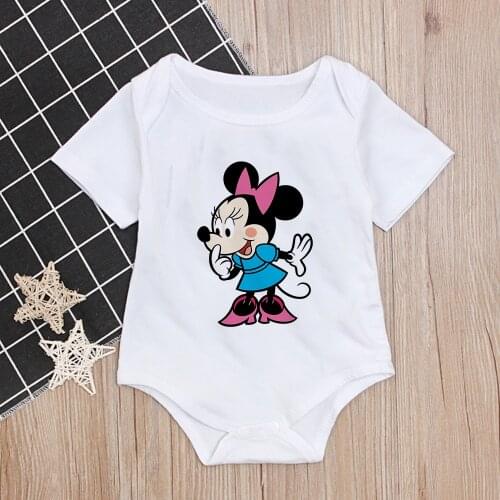 Summer Baby Girls Rompers Princess Minnie Baby Clothing Bebe Roupas Newborn Baby Clothes Infant Overalls Clothing Baby Outfit