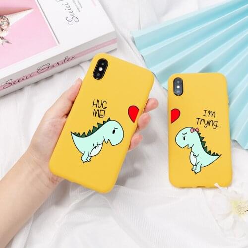 Dinosaur Lovers Case for iPhone 12 Mini 12 11 Pro X XS Max XR 8 7 6 6s Plus Soft Silicone Protective Cover