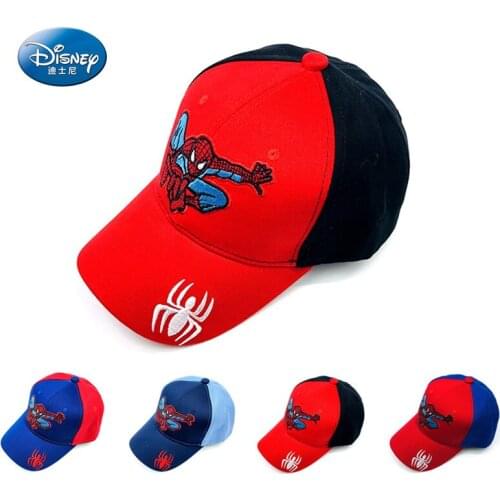 Disney New Spring Autumn Spiderman Cartoon Cotton Baseball Caps Baby Boys Girls Childrens Kids Sun Hats Hip Hop Snapback Hats