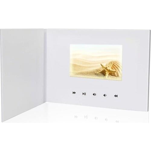 5 Inch Screen White DIY Video Business Card Wholesale Chinese Supplier Customized LEXINGDZ