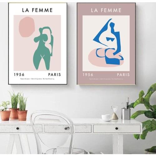 La Femme Poster Abstract Women Canvas Painting Minimalist Art Print Boho Decorative Wall Picture For Living Room Home Décor