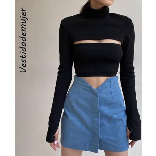 Vestidodemujer Women's Cropped T-shirts