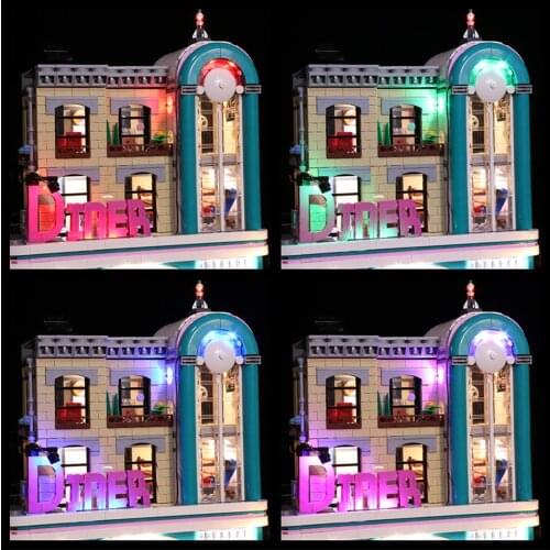 Vonado LED Lighting Set for 10260 Downtown Diner Collectible Model Toy Light Kit, Not Included the Building Block