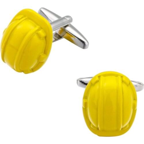 High quality mens wedding Cufflinks Engineers helmet Cufflinks 5 pairs of packaging for sale