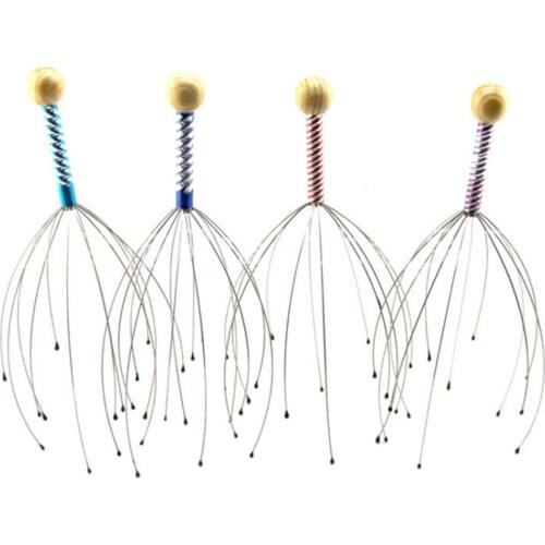 Head Wire Massage Claw Octopus Scalp Massage Claws Clearing Veins Soothing Brain Refreshing Head Relaxer Hair Claw
