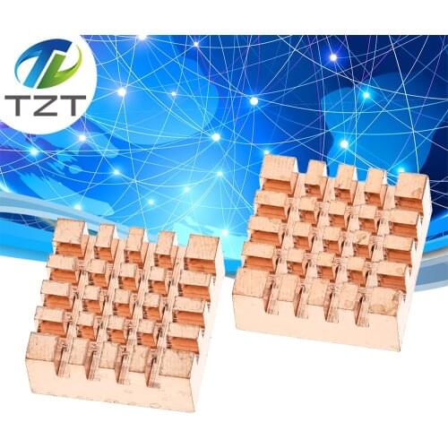 1PCS TZT RHS-03 Pure Copper PC Computer Cooler RAM Heat Sink Memory Radiator for DDR DDR2 DDR3 RAM Memory RHS03 12X12MM