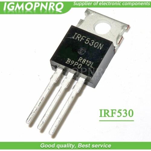 10PCS IRF530N IRF530 IRF530NPBF MOSFET MOSFT 100V 17A 90mOhm 24.7nC TO-220 new original