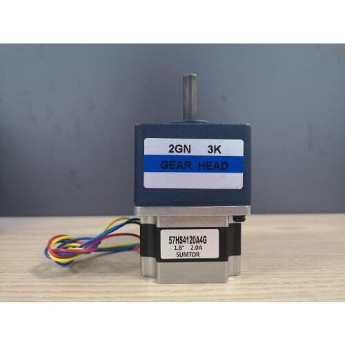 100:1 NEMA 23 Gear reduction stepper motor 57mm Gearbox Stepper Motor Length 41mm 0.55N.m 2A