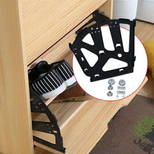 2pcs Shoes Cabinet Flip Frame Hinges Hardware frame Stainless Steel/Cold rolled steel Cabinet hinge Lift Rod Shoe Cabinet