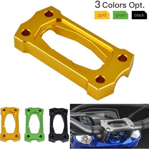 22mm Handlebar Stabilizer Mount Riser Clamp For Kawasaki KX 125 250 250F KDX KLX 250 D-TRACKER VERSYS-X 250 300 Suzuki RMZ 250