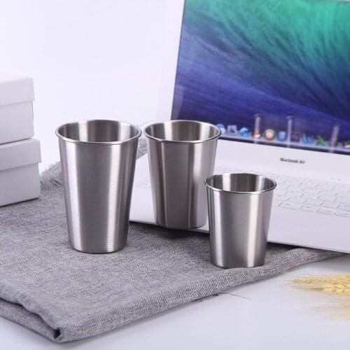 Aiwill 1/2/3/4 Pcs Hot Selling Single Layer 304 Stainless Steel Beer MUG Curling Creative Gift Mugs