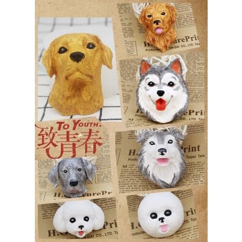 Aromatic gypsum VIP Jinmaolabuladuo dog mold INS pendant car air outlet silicone mold