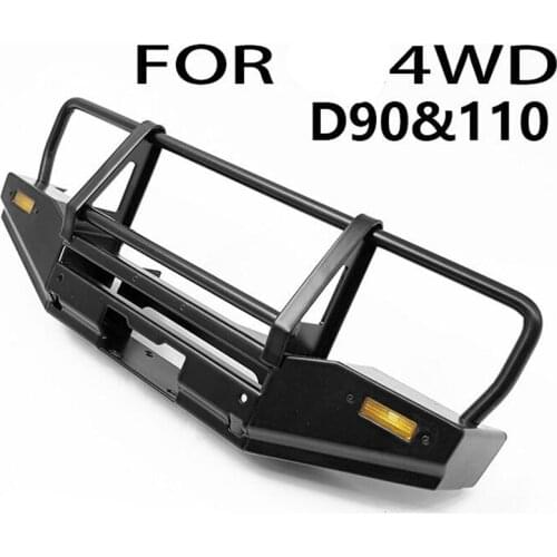 Rc car upgrade parts metal front bumper for rc 1/10 crawler remote control car accessories 4wd d90/110 toys model truck