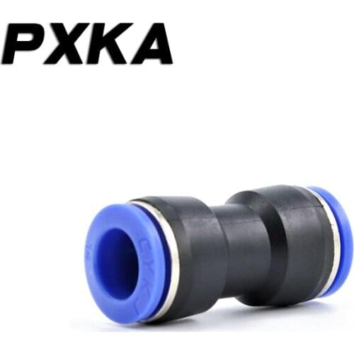 Free shipping 2PCS Air pipe quick connector 6 pneumatic 8mm conversion 10 plastic PU pipe 12 straight butt joint 16mm fittings