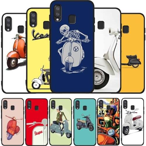 Vespa Scooter phone Case For Samsung A10 A20E A30 A40 A50 A60 A70 M10 M20 M30S M40 A01 A21 A31 A51 A71 4G Cover