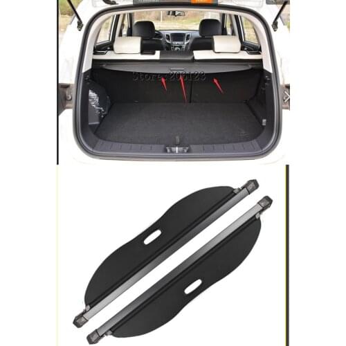 Black Rear Trunk Security Shield Cargo Cover Shade For For CHANGAN CS35 2015 2016 2017 2018