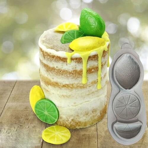 Citrus Fruit Silicone Mold Fondant Mould Cake Decorating Tools Chocolate Gumpaste Molds, Sugarcraft, Kitchen Gadget