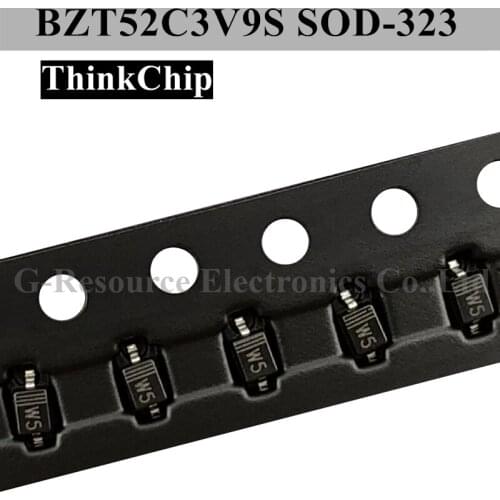 100pcs) BZT52C3V9S SOD-323 SMD 0805 Voltage Stabilized Diode 3.9V (Marking W5)