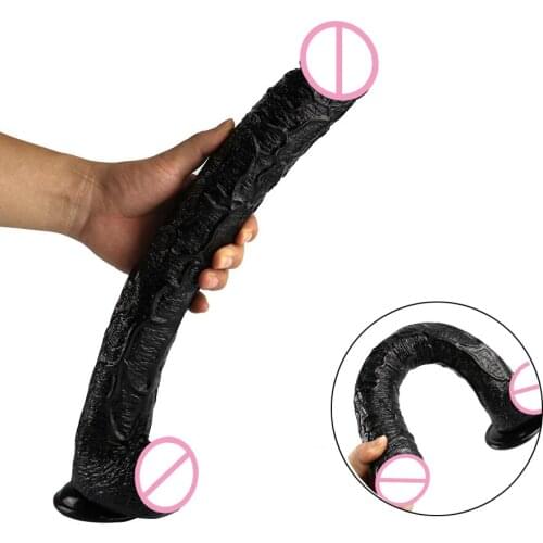 Extra Long Penis Realistic Dildo Sex Toys For Women Lesbian Vaginal Anal G-spot Stimulation Penis Flexible Artificial Penis