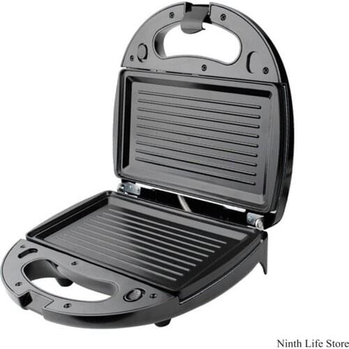 Electric Mini Sandwich Maker Grill Panini Non-Stick Pan Waffle Toaster Cake Breakfast Machine Barbecue Steak Frying Oven EU Plug